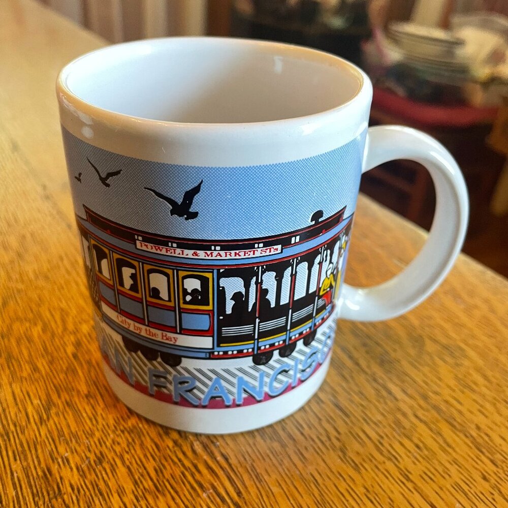 San Francisco Cable Car History Coffee Cup Mug by the Smith Novelty Company
